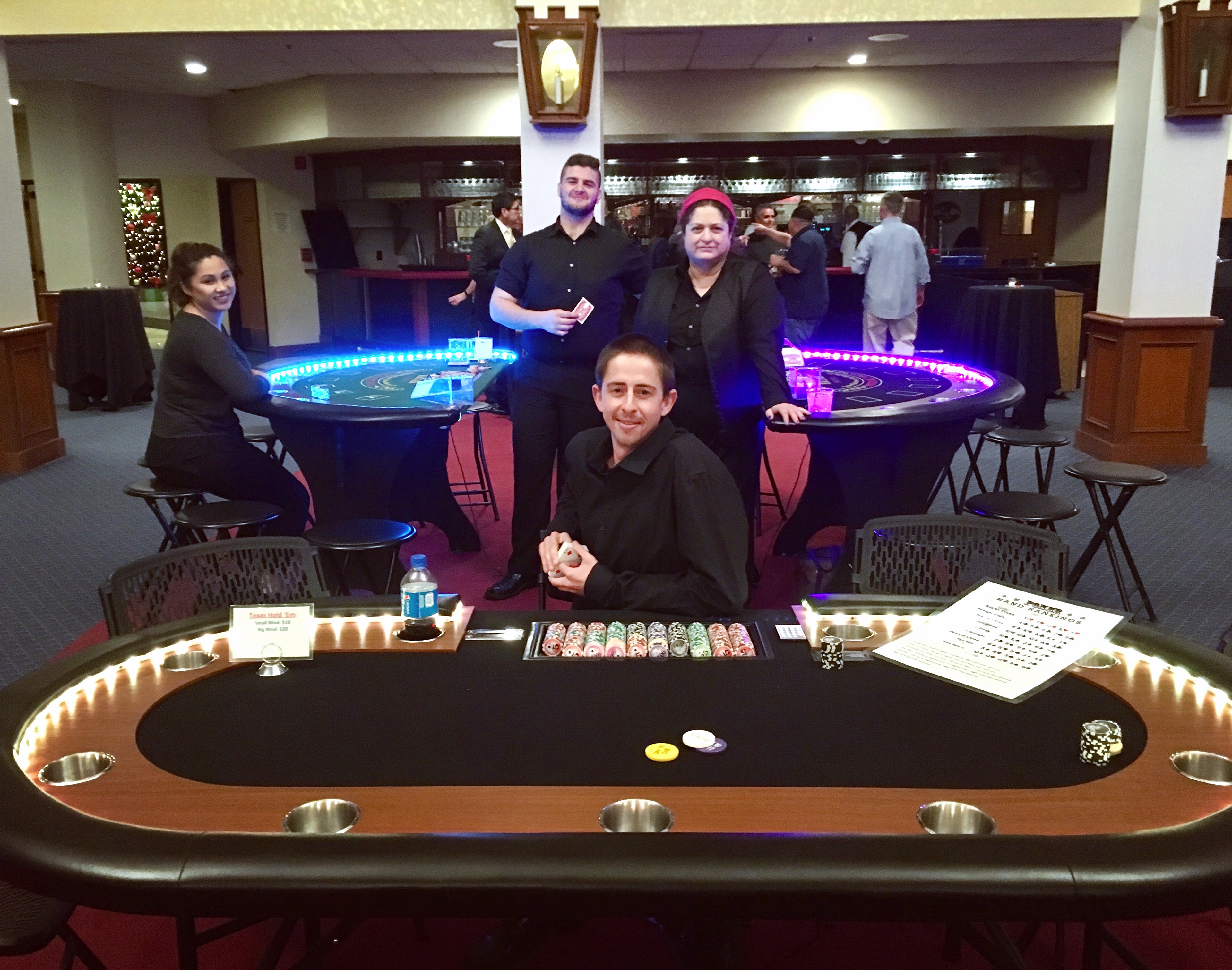 professional casino dealer at corporate event in Anaheim CA