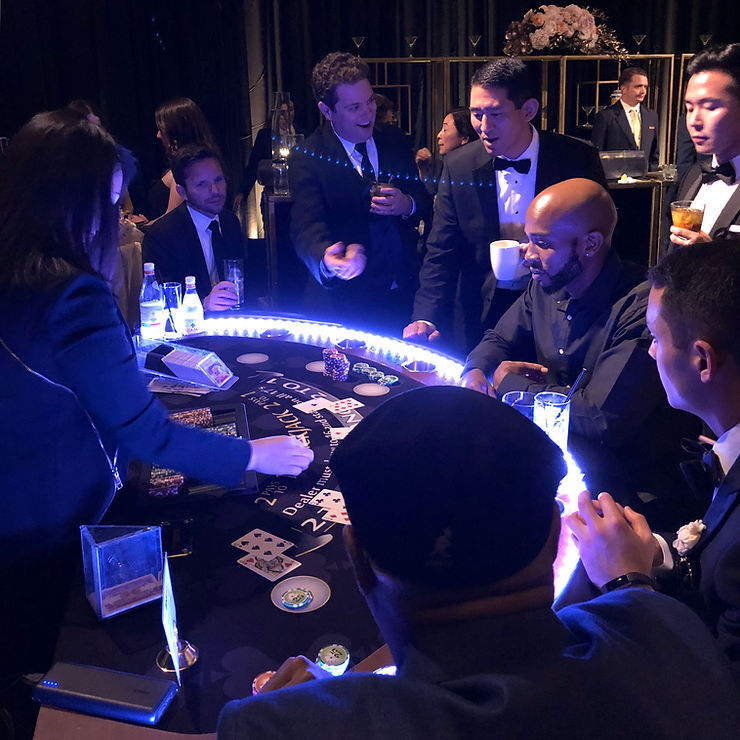 professional casino dealer at corporate event in Anaheim CA