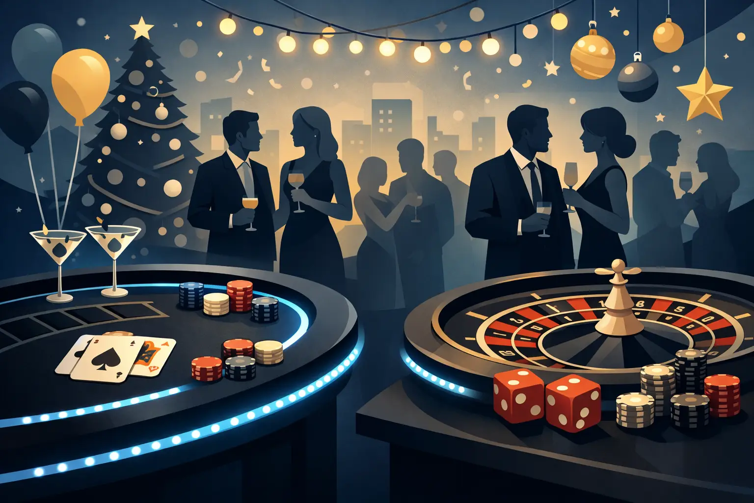 Holiday Party Casino Theme That Delivers