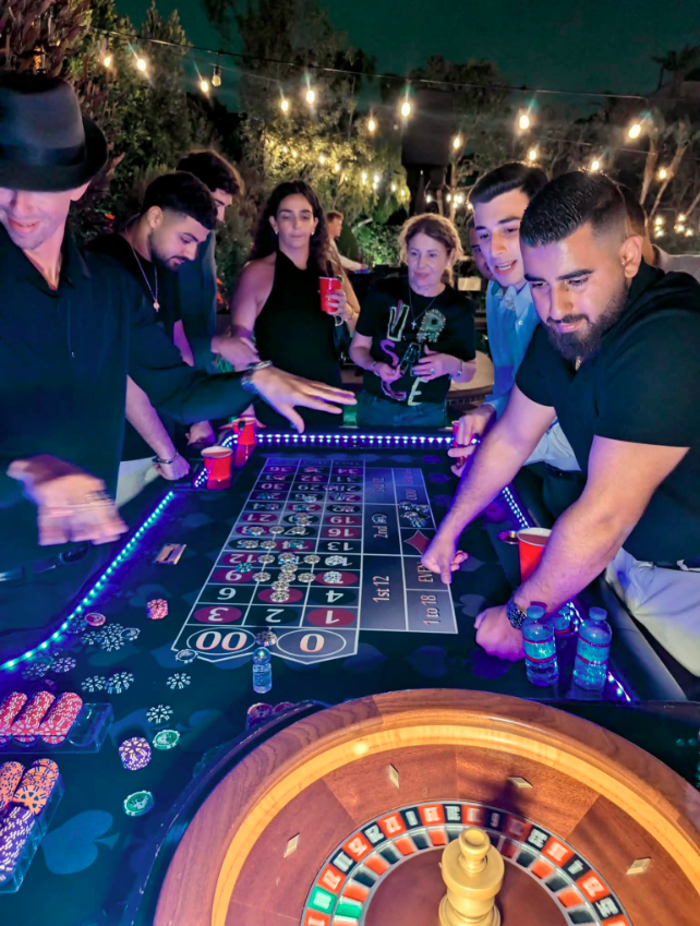 Casino night party rental